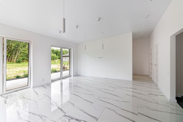 White Marble Tile Installation in Albuquerque
